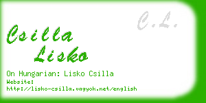 csilla lisko business card